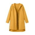 thumbnail image 4 of Floleo Women's Long Hooded Rain Jacket Waterproof Windbreaker Coat Lightweight Outdoor Raincoat with Pockets Casual Fall Spring Outerwear, 4 of 9