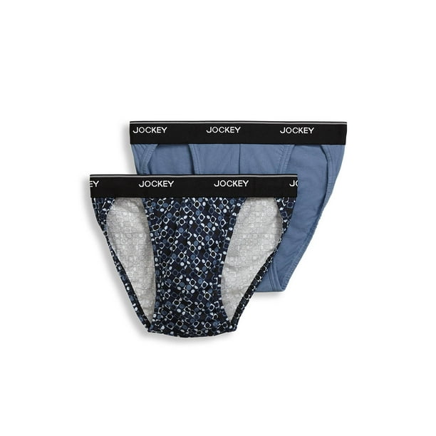 Jockey Mens Elance String Bikini 2 Pack Underwear String Bikinis 100