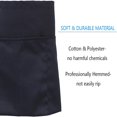 thumbnail image 5 of HLONK Black Waitress Waiter Server Short Aprons，Waist Apron with 3 Pockets, 5 of 5