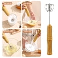 thumbnail image 3 of Xingzhi Egg Beater Kitchen Gadget Milk Frother Stainless Steel Rechargeable Household Accessories Electric Mixer Coffee Blender, 3 of 9