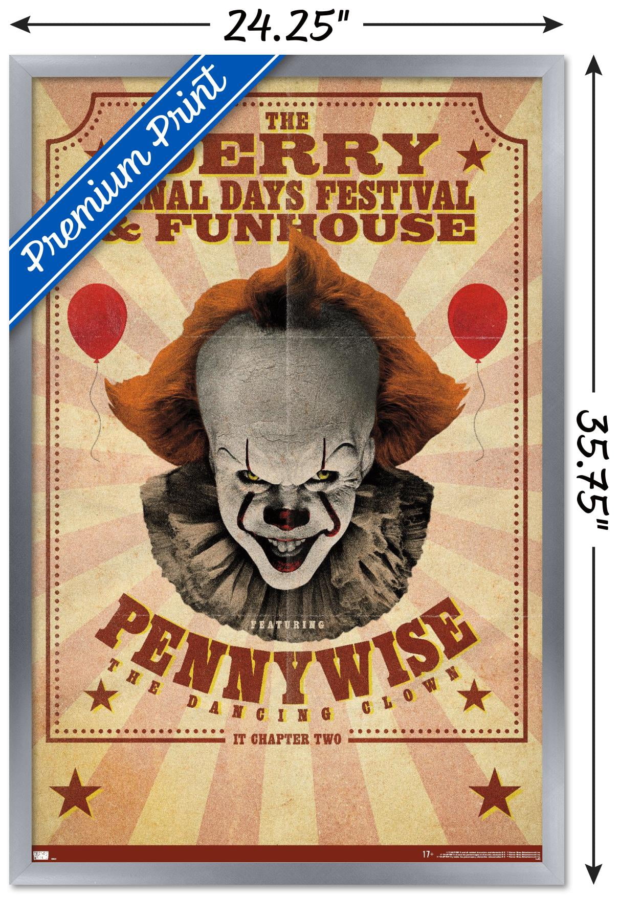 IT: Chapter 2 - Funhouse Wall Poster, 22.375" x 34", Framed