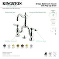 thumbnail image 3 of Kingston Brass KS7975BAL Heirloom Bridge Bathroom Faucet with Brass Pop-up, Oil Rubbed Bronze, 3 of 4