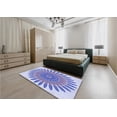 thumbnail image 5 of Ahgly Company Machine Washable Indoor Rectangle Transitional Periwinkle Purple Area Rugs, 5' x 8', 5 of 7