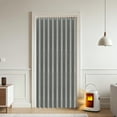 thumbnail image 2 of Rosnek Accordion Door Curtain with Hooks, 49"x 79" Pleated Folding Doors Curtain Privacy Doorway Curtain Sliding Door Shade for Bedroom Living Room Bathroom Closet, Gray, 2 of 8