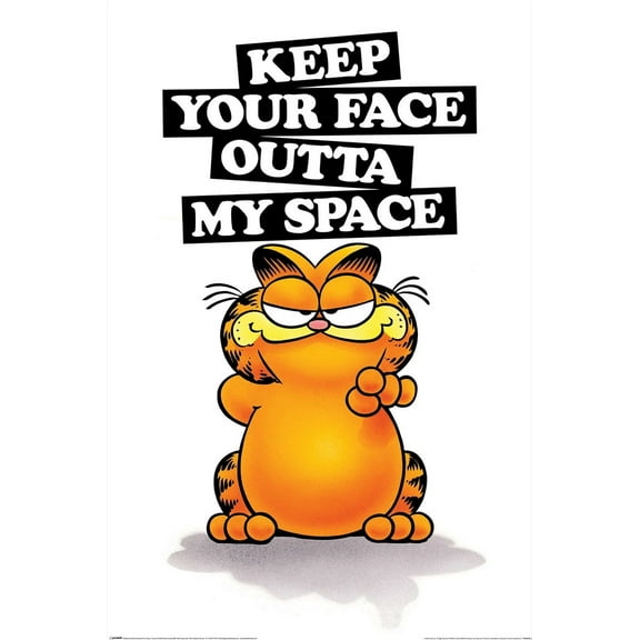 Garfield - Comic Poster (Keep Your Face Outta My Space) (Size: 24" x 36")