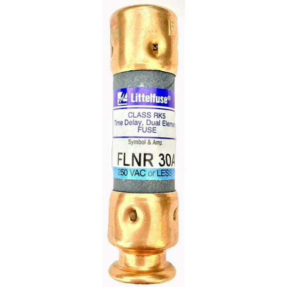 Littelfuse FLNR030.T Class RK5 UL Listed Fuse, Time Delay, 250V, 30 Amp