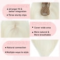 thumbnail image 3 of Hair Toppers EROADE, cabello humano real, 165% de densidad, para mujer, 3 of 6