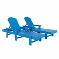 thumbnail image 2 of WestinTrends Dylan 2 Piece Adirondack Poly Reclining Chaise Lounge With Arms, Pacific Blue, 2 of 2