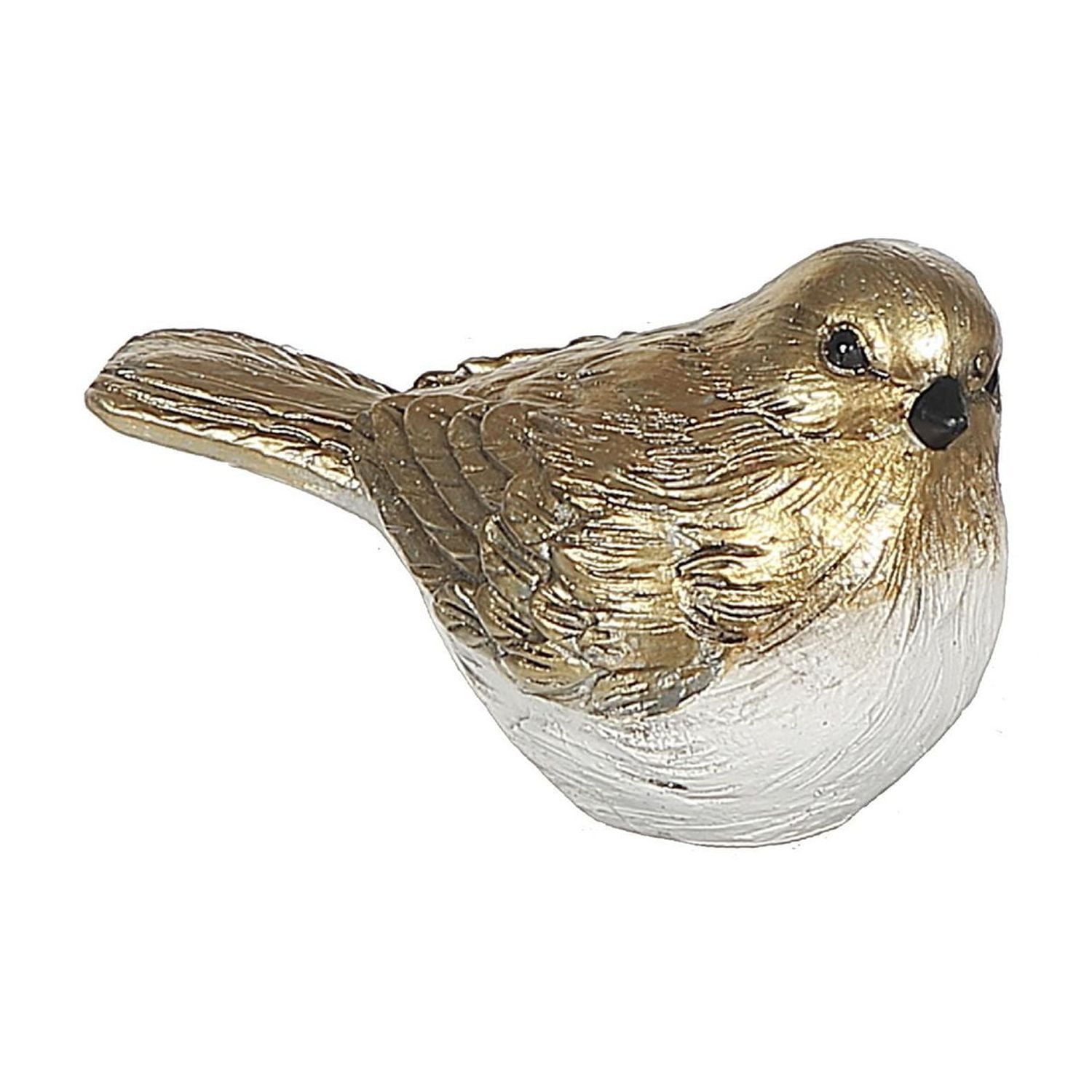 Petit Oiseau Doré En Polyrésine