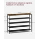thumbnail image 5 of Organizador de Almacenamiento de Zapatos de 5 Niveles para Entrada y clóset, Capacidad para 20-24 Pares de Zapatos, 4 estantes de Tela, Marco de Acero, Industrial, 5 of 8