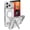 Silver, variant on ZAGG Santa Cruz Snap Case with Kickstand for iPhone 17 Pro Max - Silver Drop Protection (13ft/4m) MagSafe Charging Compatible ClearGuard Anti-Yellowing Technology Scratch Resistant Phone Case