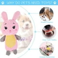 thumbnail image 2 of Dog Plush Chew Toys for Small Large Pets Funny Interactive Squeaky Teeth Cleaning Toys Outdoor Playing Puppy Toy, 2 of 9