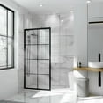 thumbnail image 5 of Dreamwerks 40" W X 79" H Shower Screen in Black with Clear Glass, 5 of 5