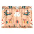 thumbnail image 7 of Yayeee Kitchen Curtains Tier Pair Light Filtering 27"x36" Rod Pocket Short Cafe Window Panel, Christmas Santa, 7 of 7