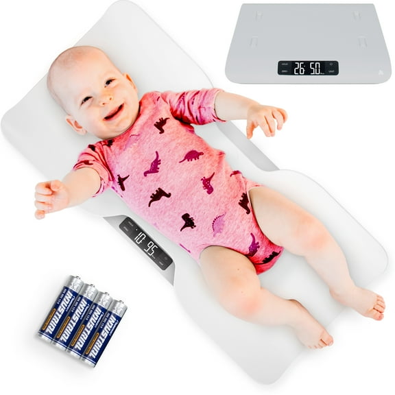 Greater Goods Digital Baby Scale with In-House Algorithm for Wiggly Babies, Infants, and Toddlers