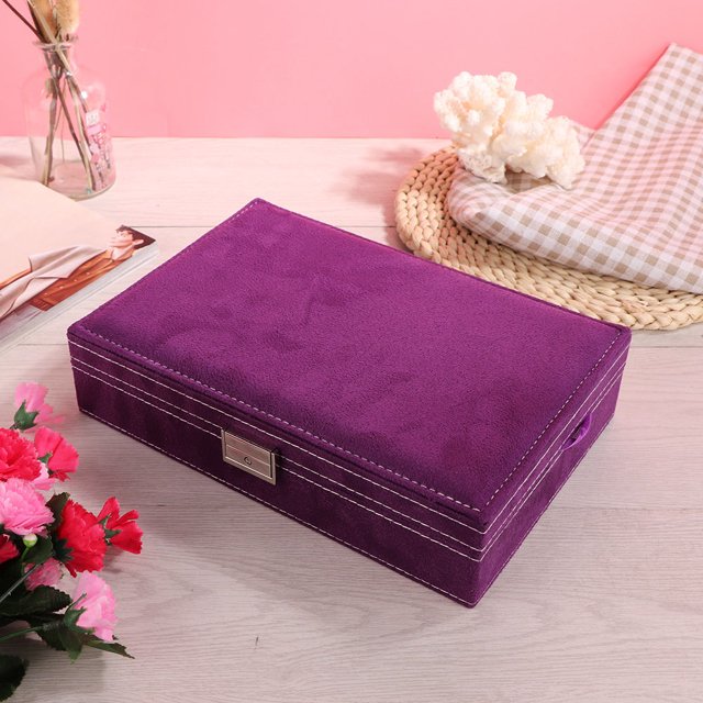 Organizador de joyas, caja de exhibición de anillos en forma de cubo, caja de almacenamiento de joyas, caja de exhibición de anillos, diseño fácil de usar