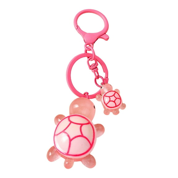 RUISINERY 3D Turtles Charm Keychain Accessory Fashionable Animal Shape Key Rings Tortoise Bag Decoration for Women