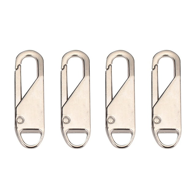 Less Than 5 Faucets Universal Detachable Zipper Puller Metal Rubber Zipper for Bags Coats and Clothes