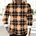 thumbnail image 6 of CLOISE Mens Button up Shirts Long Sleeve Big and Tall Collared Tops Plaid Long Sleeve Pullover Fall Fashion Outfits, 6 of 8