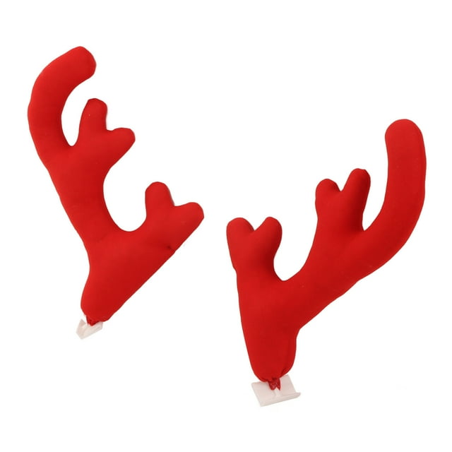 Kit de Rennes, Décoration de Bois de Renne de Voiture Confortable Rouge 2 Bois pour la Maison