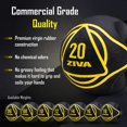 thumbnail image 2 of ZIVA Dual Grip Rubber Medicine Ball for Strength Training, Black, 12 Lbs, 2 of 8
