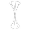 thumbnail image 4 of Dwellnix Wedding Flower Stand, Silver Electroplated Iron, Hourglass Shaped Vase for Centrepieces, Perfect for Weddings and Events, Set of 3, 4 of 6