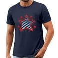 thumbnail image 5 of Inverlee 4th of July Shirts for Men Patriotic Red White and Blue Graphic Tees Comfortable Crewneck Top Fitness Gym Short Sleeve T Shirt, 5 of 5