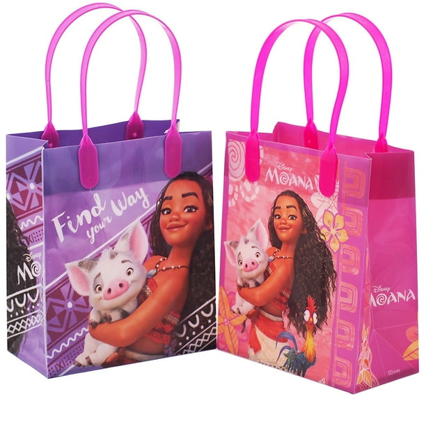 Moana 12 Authentic Licensed Party Favor Reusable Small Goodie Gift Bags