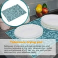 thumbnail image 4 of 2 Pack Dish Drying Mat Absorbent Drying Mat Machine Washable Dish Drying Mats for Kitchen Counter Large (Blue Vine), 4 of 7