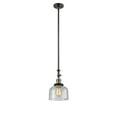 thumbnail image 6 of 206-BAB-G72 Innovations Lighting Bell - 1 Light Stem Hung Tiltable Mini Pendant In Industrial Style-14 Inches Tall and 8 Inches Wide-Black Antique, 6 of 7
