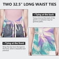 thumbnail image 6 of Tie Dye Pattern Apron-Garden Aprons for Women with Pockets-Cotton Linen Waterproof Kitchen Cooking Gardening Aprons Adjustable for Kitchen,Cooking,BBQ and Salon 33x27 Inch, 6 of 7