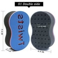 thumbnail image 5 of Big Holes Magic Barber Sponge Brush Twist Hair for Wave,4Pcs Hair Care Tool Coil, 5 of 9