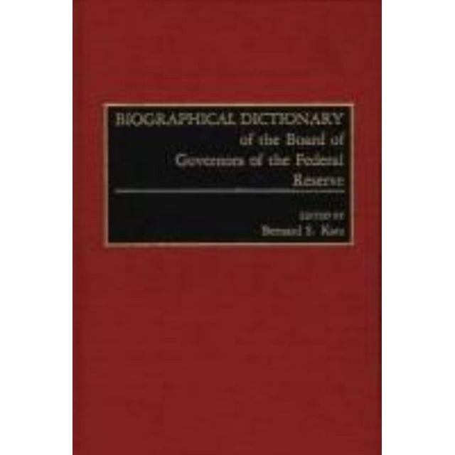 Dictionnaire Biométrique du Bureau des Gouverneurs de la Réserve Fédérale