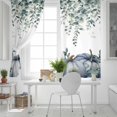 thumbnail image 5 of Fsddascl Blue Pumpkins Fall Blackout Curtains for Bedroom/Living Room, Thermal Insulated Kitchen Curtains, Thanksgiving Eucalyptus Leaves Grommet Darkening Window Treatment Drapes 42"x63"x2, 5 of 6