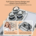 thumbnail image 4 of for iPhone 14 Pro Case  Clear with Camera Lens Protector Full Protection MagSafe Electroplated Silicone Dust-Proof Net Shockproof Protective Case Cover 6.1 Inch - Silver, 4 of 12