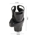 thumbnail image 3 of Tgbvmt Car Mounted Water Cup Holder, Multifunctional Rotating Center Console Beverage Storage, Split Two Cup Holder for Cars, Trucks, SUVs for Convenient Storage, Travel Gift, 3 of 8