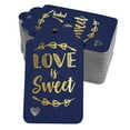 thumbnail image 1 of Inkdotpot Real Gold Foil Love Is Sweet Wedding Tags Favor Hang Paper Tags 50 Pack, 1 of 6