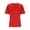 Red, variant on Women's Casual V Neck Short Sleeve T Shirt, Beige Loose Fit Everyday Tunic Top, Size XL