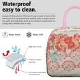 thumbnail image 3 of Lunch Bag Lunch Box for Women Reusable Insulated Lunch Cooler Bags,Large Capacity for Work Travel Picnic,Water-Resistant Pioneer Colorful Floral Lunch Tote Bag Gifts for Woman Mom Pink, 3 of 6