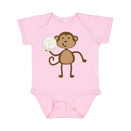 

Inktastic Volleyball Monkey Boy Gift Baby Boy Bodysuit