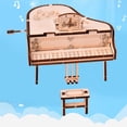 thumbnail image 3 of Caja de música de 3D DIY Grand Piano Puzzle Modelo mecáco de artesanía de Elegante adorno de escritorio para adultos y ños Hugo Cajas de música de madera, 3 of 10
