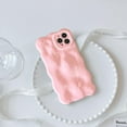 thumbnail image 2 of Compatible with iPhone 13 Pro Max Case, Cute Coquette 3D Wave Bubble Pattern and Stylish Wavy Border, Soft TPU, All-Inclusive Camera Protection Shockproof Phone Case for Women Girls (Pink), 2 of 12