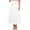White, variant on Women's Maxi Skirts Summer Long Flowy A Line Boho High Elastic Waist Pleated Skirt with Pockets Hot Pink S