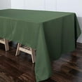 thumbnail image 3 of BalsaCircle 6 Pieces 60" x 126" Moss Green Rectangle Polyester Tablecloths Table Cover Linen, 3 of 7