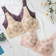 thumbnail image 5 of Fsqjgq Womens Underwear High Impact Sports Bras for Women Daisy Bras for Older Women Front Closure Bras Comfort Bra Plus Size Wireless Bra Nipple Covers Cotton Blend Underwire Bra Bandeau, 5 of 5