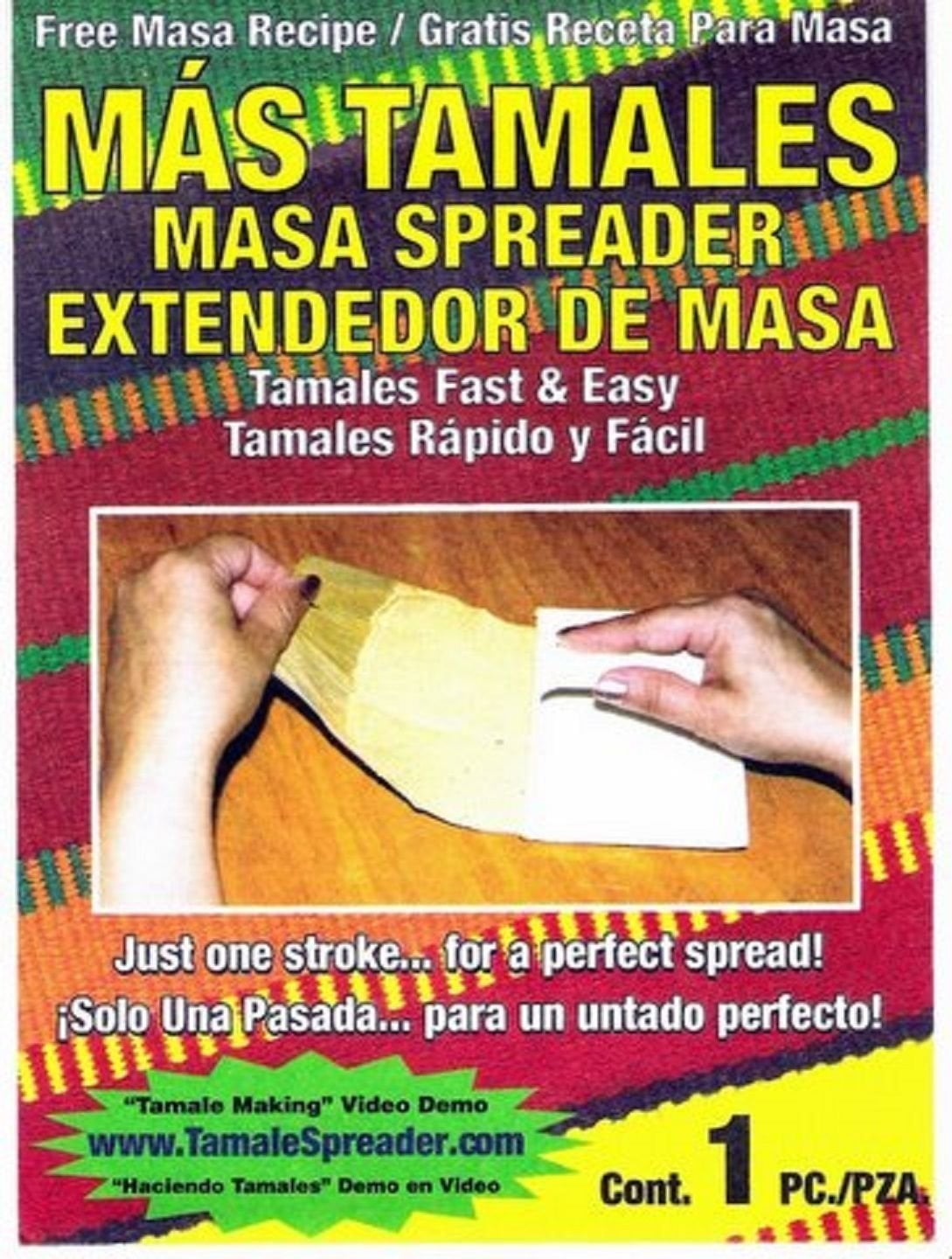 Tamale Masa Spreader Tool (2 Pack, Black) Masa Spreader for Tamales,  Espátula Para Hacer Tamales, Maker for Wrappers & Corn Husks, Extendedor de  Masa