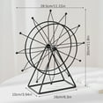 thumbnail image 4 of Iron Ferris Wheel Art Model Modern Home Creative Desktop Decorations Rotating Ferris Wheel Decorative Ornament Black Large Size, 4 of 9