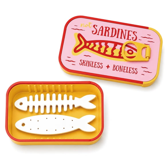 Sardine Jewelry Box, 3D Printed Fish Shaped Travel Jewelry Case Organizer for Rings, Earrings & Charms