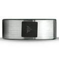 thumbnail image 2 of Tungsten Video Play Button Band Ring 8mm Men Women Comfort Fit Brushed Gray Flat Cut Black Polished, 2 of 4