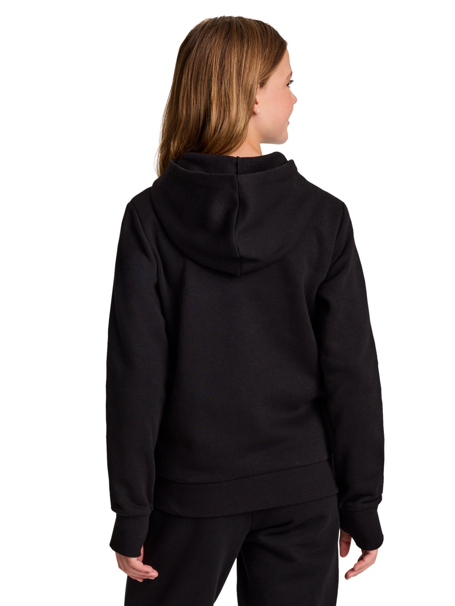 Reebok Girl’s Game Day Fleece Full Zip Hoodie, Sizes 4-18